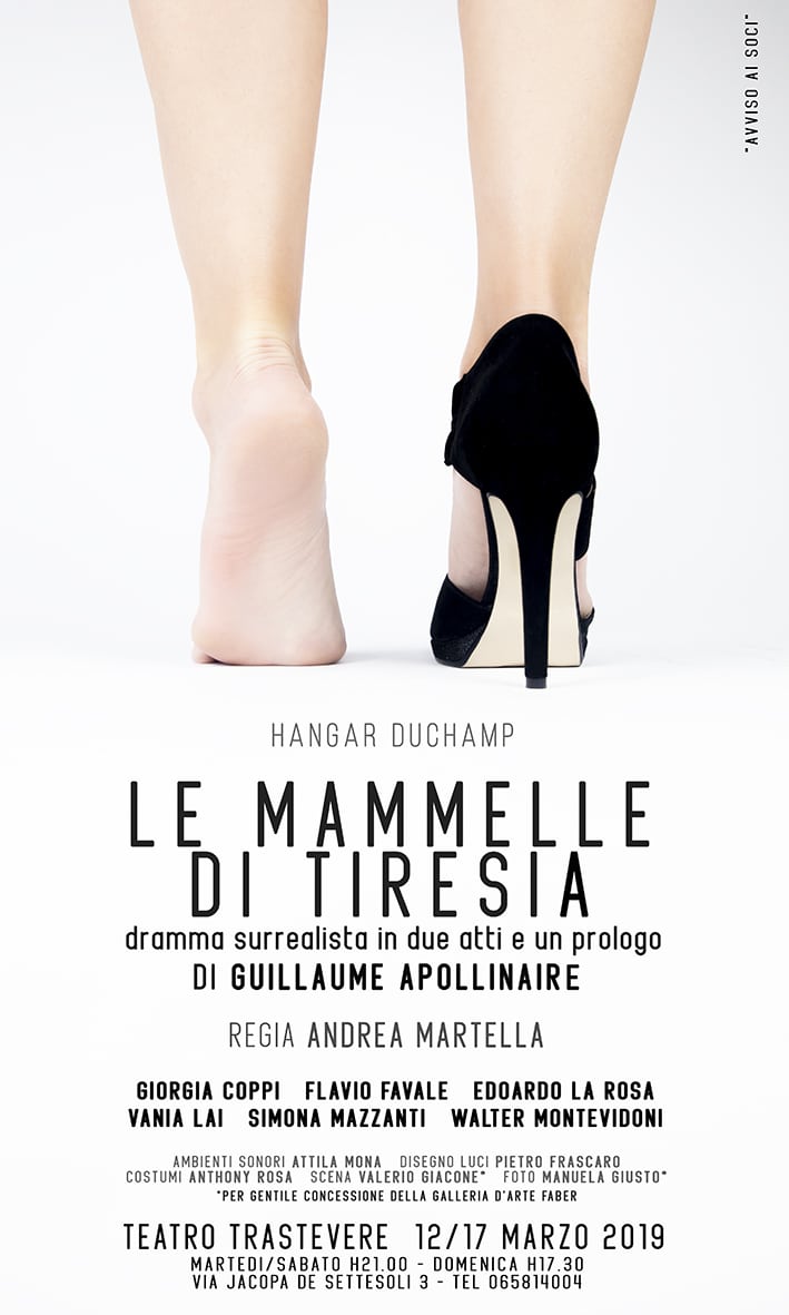 "Le mammelle di Tiresia": il surrealismo di Apollinaire al Teatro Trastevere 