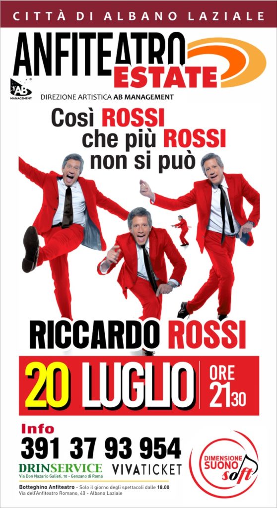 Riccardo Rossi apre "Anfiteatro Estate" 