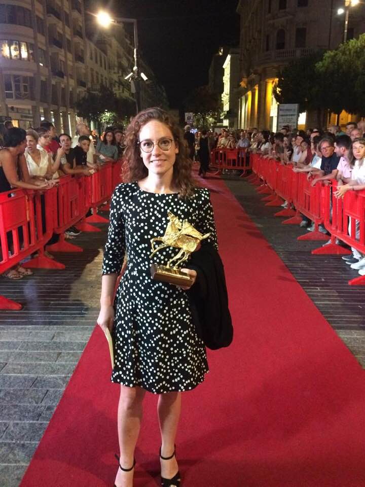 Intervista: Caterina Salvadori, da sceneggiatrice per hobby al Premio Flaiano Caterina Salvadori sul red carpet del Premio Flaiano