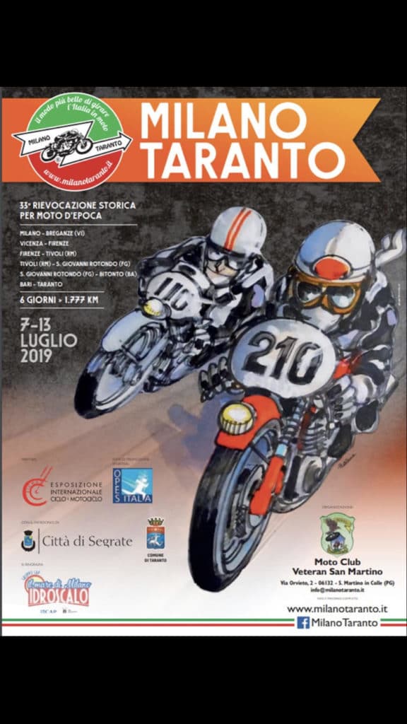 Torna il fascino delle moto d'epoca con la Milano-Taranto 