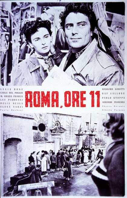 Stasera in TV: "Roma ore 11", un classico del neorealismo firmato da Cesare Zavattini Stasera in TV: "Roma ore 11", un classico del neorealismo firmato da Cesare Zavattini