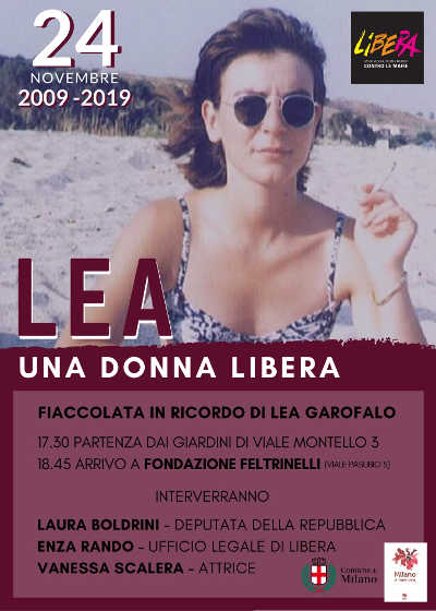 Milano ricorda Lea Garofalo, una donna libera Milano ricorda Lea Garofalo, una donna libera