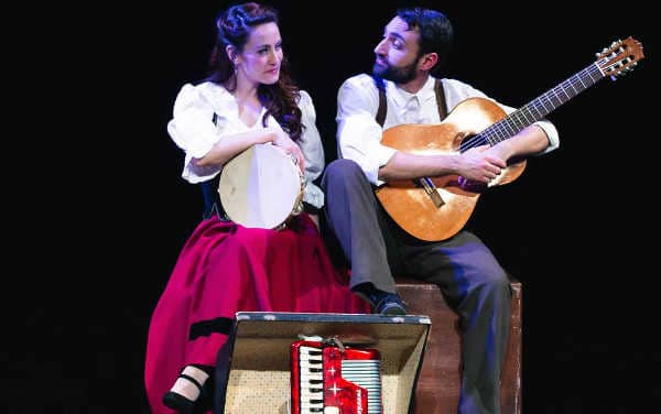 FINO ALLE STELLE! scalata in musica lungo lo stivale di e con Tiziano Caputo e Agnese Fallongo, regia Raffaele Latagliata