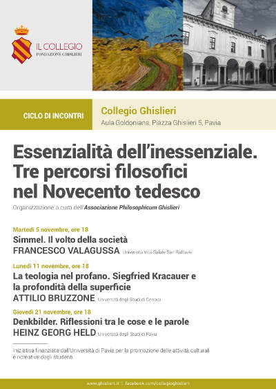 Essenzialità dell'inessenziale. Tre percorsi filosofici nel Novecento tedesco