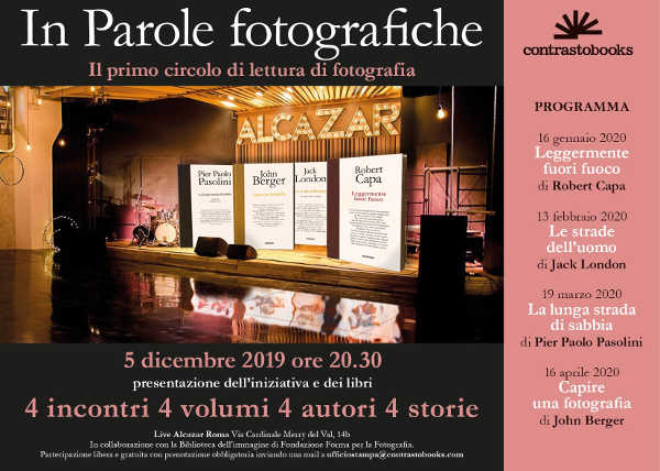 "IN PAROLE FOTOGRAFICHE", nasce il primo circolo di lettura di fotografia