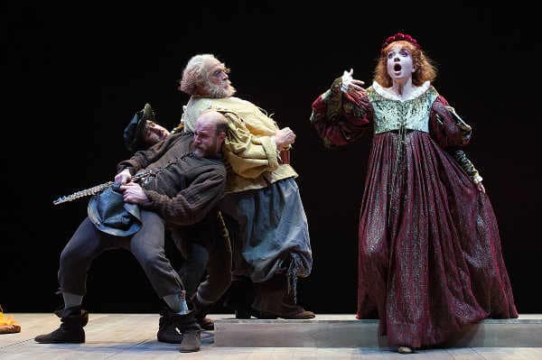 Franco Branciaroli e Massimo De Francovich in "Falstaff e il suo servo"
