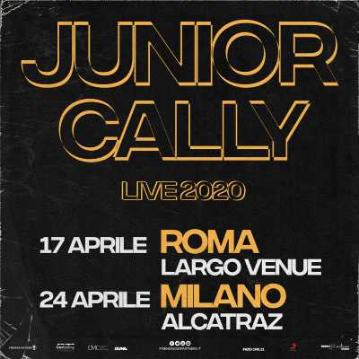JUNIOR CALLY: il rapper torna live nel 2020 con due date evento a Roma e Milano
