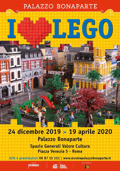 Arriva a Roma "I Love Lego"