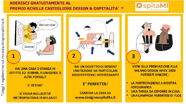 PREMIO ACHILLE CASTIGLIONI DESIGN & OSPITALITÀ: come candidare la propria casa in tre semplici mosse