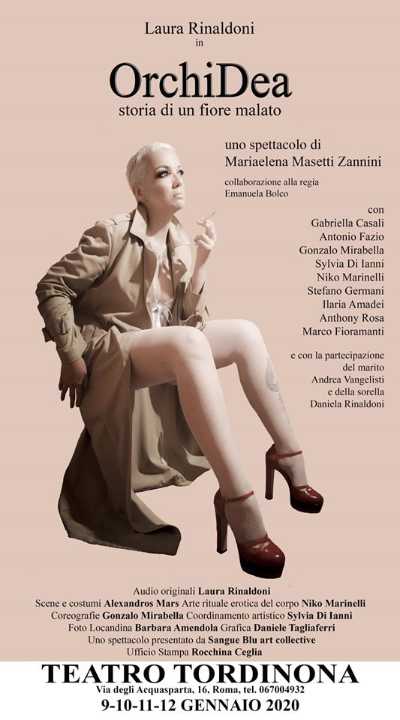 "ORCHIDEA storia di un fiore malato" arriva al Teatro Tordinona