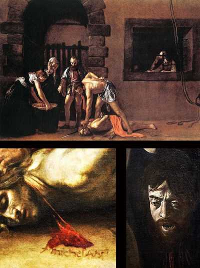 CuriosArte: la firma del Caravaggio e l'ombra della decapitazione CuriosArte: la firma del Caravaggio e l'ombra della decapitazione