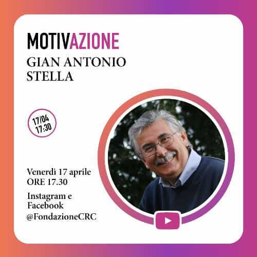Fondazione CRC: oggi la video-intervista con Gian Antonio Stella su Instagram e Facebook