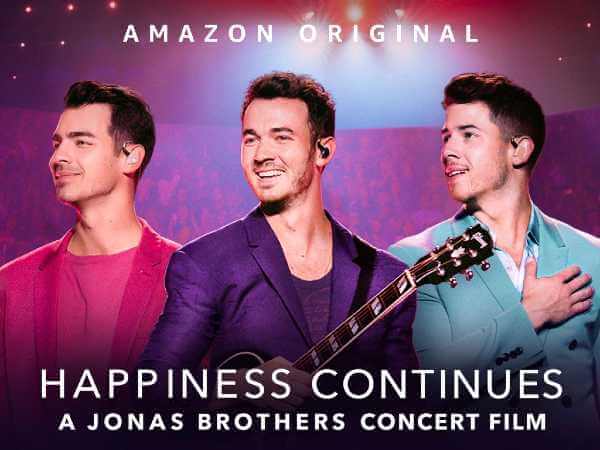 "Happiness Continues: A Jonas Brothers Concert Film" è disponibile in streaming su Prime Video "Happiness Continues: A Jonas Brothers Concert Film" è disponibile in streaming su Prime Video