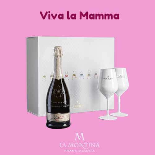 Viva la Mamma: Una bottiglia di Franciacorta La Montina con la tua dedica personalizzata