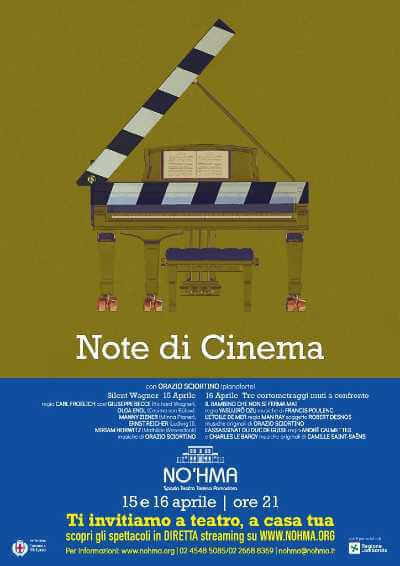 "Note di Cinema". Un evento unico diviso in due serate: quattro diverse pellicole del cinema muto con le musiche dal vivo del pianista Orazio Sciortino