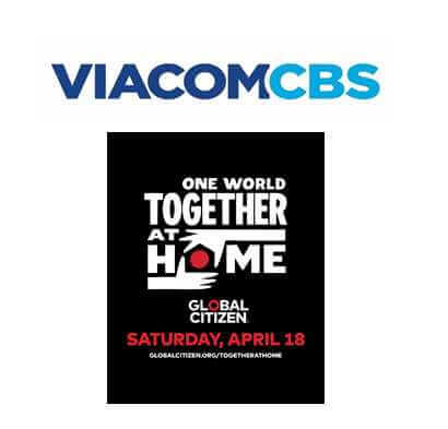 VIACOMCBS NETWORKS: sabato il grande evento "ONE WORLD: TOGETHER AT HOME"