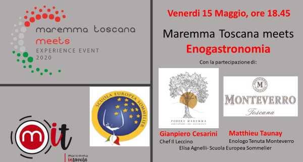 "Maremma Toscana Meets Enogastronomia": oggi in diretta streaming il Podere Maremma e la Tenuta di Monteverro "Maremma Toscana Meets Enogastronomia": oggi in diretta streaming il Podere Maremma e la Tenuta di Monteverro