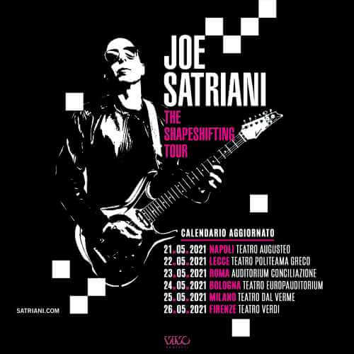 JOE SATRIANI - posticipato al 2021 il "THE SHAPESHIFTING TOUR"