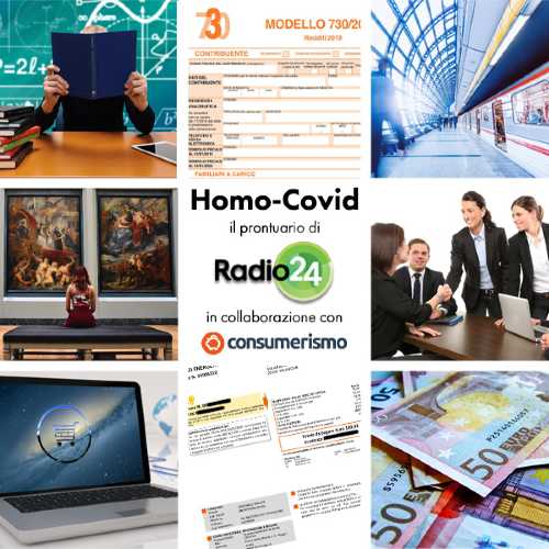 Al via sul sito Radio 24.it: Homo-Covid. Il prontuario per i cittadini ai tempi del COVID-19, uno sportello aperto alle domande degli ascoltatori sull'emergenza economica.