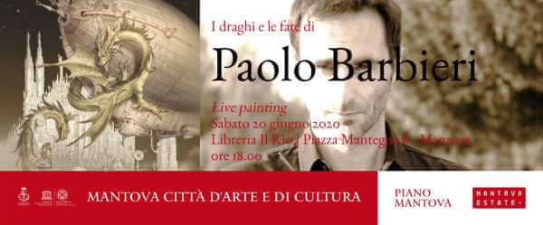 MANTOVA ESTATE 2020: IL RIO EDIZIONI partecipa con 5 eventi gratuiti di live painting. Il primo appuntamento oggi con PAOLO BARBIERI
