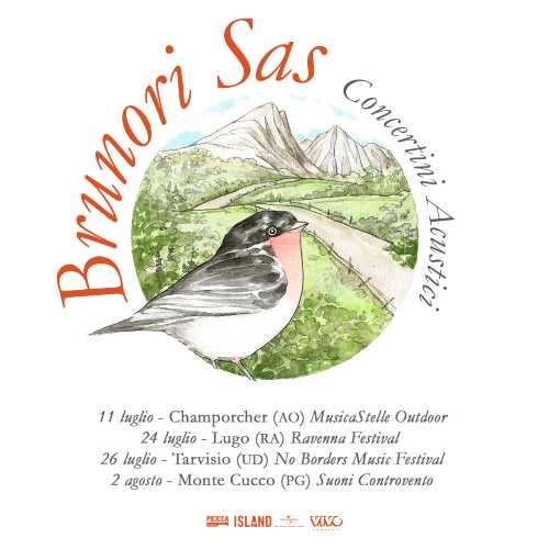 BRUNORI SAS - Quattro speciali “concertini acustici” per l'estate 2020 dopo la vittoria al Tenco e ai Nastri d’Argento