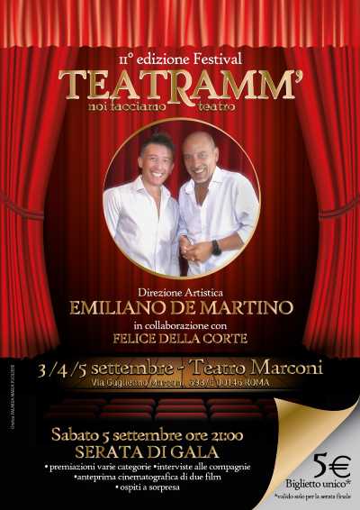 Concorso teatrale TEATRAMM’ - 2° EDIZIONE al TEATRO MARCONI