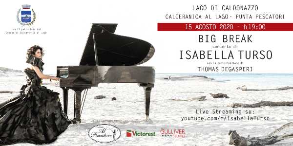 ISABELLA TURSO presenta in prima assoluta il suo album "BIG BREAK" in un concerto al tramonto sul lago di Caldonazzo