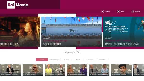 Oggi in TV: Con Rai Movie (canale 24) Venezia 77 è anche sul web - In diretta le conferenze stampa, i tv call, i red carpet, i photocall e le cerimonie di consegna dei Premi Speciali