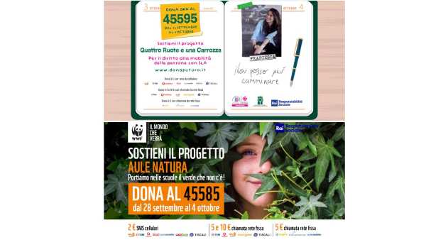 Oggi in Radio: Su Radiolive le campagne Sociali Rai per WWF e SLA - A Questioni di Stilo con Sabina Stilo