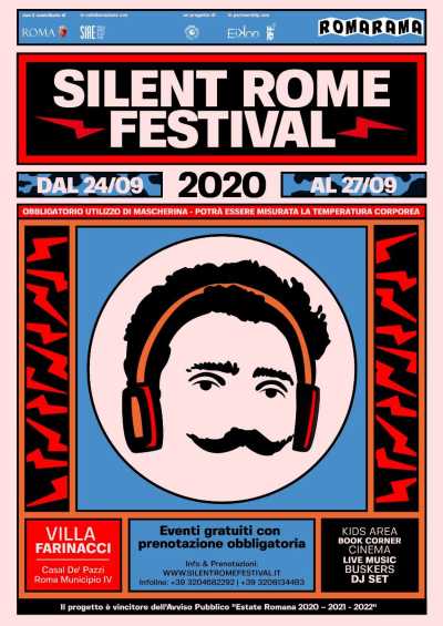 Al via SILENT ROME FESTIVAL - Il primo festival completamente “in cuffia” della Capitale a Villa Farinacci