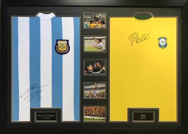 Per i compleanni di Maradona e Pelé, Catawiki festeggia con i fan: all’asta le magliette autografate dalle due leggende sportive
