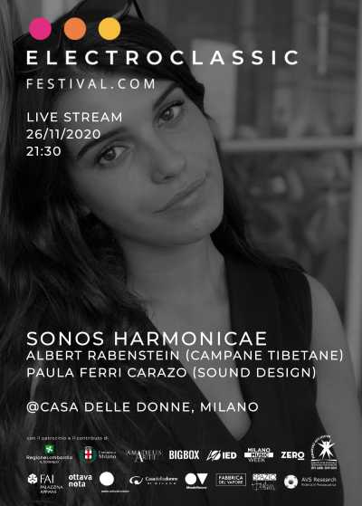 ALBERT RABENESTEIN E PAULA FERRI CARAZO ospiti di una serata di talk e live per raccontare in chiave acustica ed elettronica lo straordinario suono delle campane tibetane armoniche