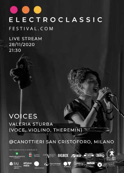 ELECTROCLASSIC FESTIVAL: appuntamento con VALERIA STURBA, polistrumentista, cantante e compositrice, che presenterà "VOICES" in diretta streaming