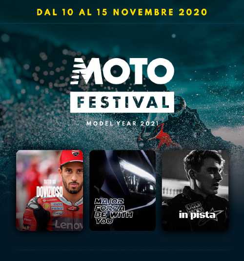 Moto.it presenta MotoFestival MY2021: Il primo Netflix delle moto. Dal 10 al 15 novembre 2020 online live e on demand