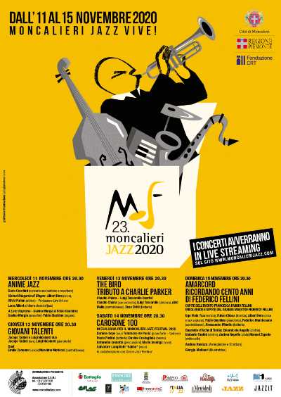 MONCALIERI JAZZ 2020 in diretta streaming gratuita