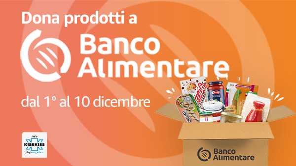 Amazon.it aderisce alla 24a Colletta Alimentare del Banco Alimentare