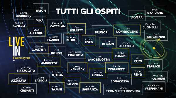 SKY TG24 LIVE IN - Tutti gli ospiti di domani da COURMAYEUR