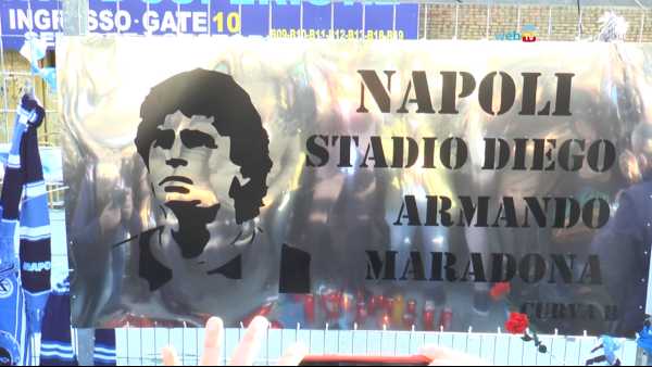 De Magistris dopo la riunione di Giunta : intitolato lo stadio a Diego Armando Maradona