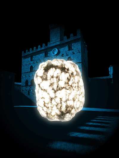 Lumina, luci d'alabastro in Piazza dei Priori a Volterra