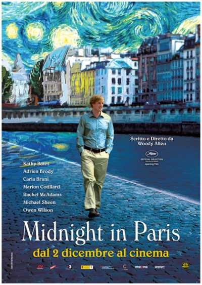 Il film del giorno: "Midnight in Paris" (su Iris) Il film del giorno: "Midnight in Paris" (su Iris)