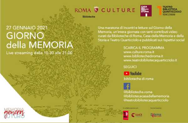 Settimana della Memoria al Teatro Biblioteca Quarticciolo: Incontri e letture, con proiezioni video