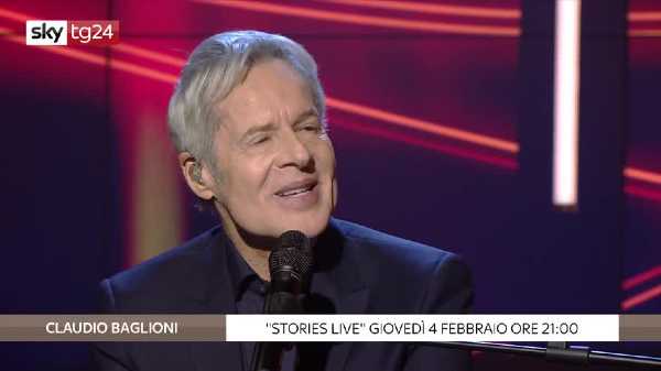 CLAUDIO BAGLIONI ospite d'eccezione della prima puntata di "STORIES LIVE", in onda stasera su SKY TG24 esabato su SKY ARTE