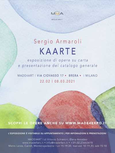 MADE4ART Milano presenta "KAARTE" di Sergio Armaroli nella nuova sede a Brera