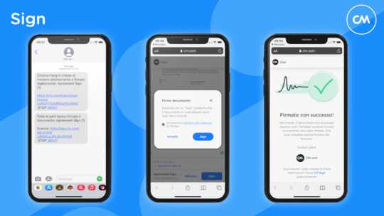 Sign, ora la firma elettronica anche via SMS