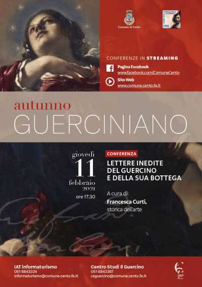 Incontro online "Lettere inedite del Guercino e della sua bottega" nell’ambito di Autunno Guerciniano