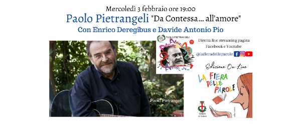 Paolo Pietrangeli ospite con il suo nuovo disco alla ‘Fiera delle parole’ Paolo Pietrangeli ospite con il suo nuovo disco alla ‘Fiera delle parole’