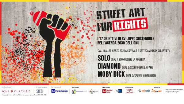 Oggi in TV: "Non solo performing arts" la street art nella periferie - Su RadioLive la mostra Street Art for Rights