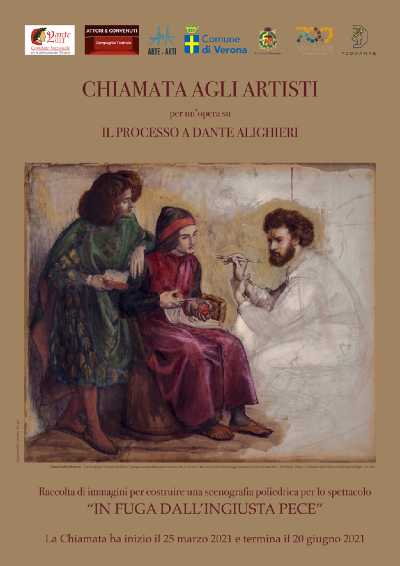 In occasione del DANTEDI' lanciata una "CHIAMATA AGLI ARTISTI" per la realizzazione di opere inedite sul tema “il processo a Dante Alighieri”