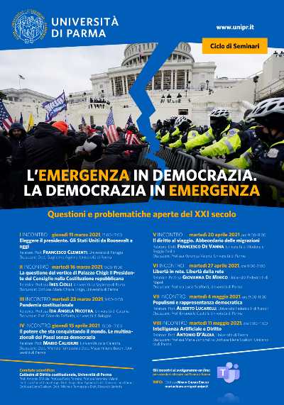 “L’emergenza in Democrazia. La Democrazia in emergenza”, secondo appuntamento