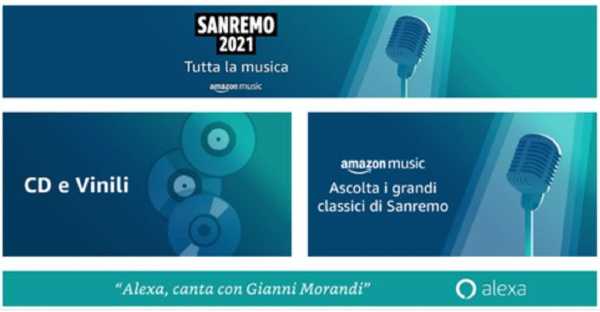 SANREMO - Amazon.it svela la mappa di popolarità degli artisti per regione e Alexa duetta con Gianni Morandi